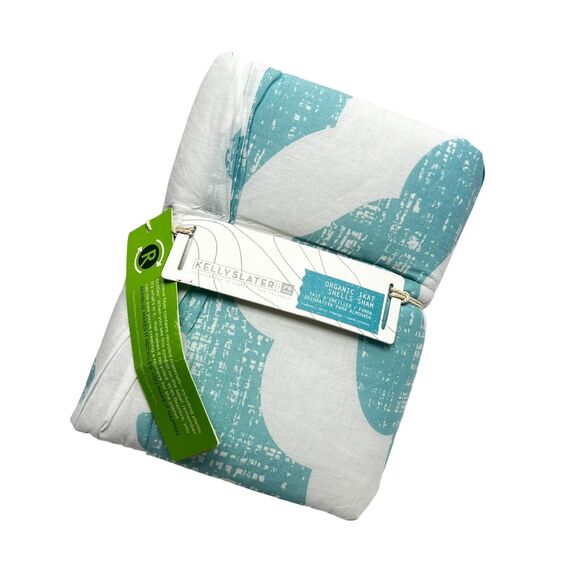 Pottery Barn Other - Pottery Barn Teen Kelly Slater Organic Ikat Shells Sham Standard Blue Multi NEW